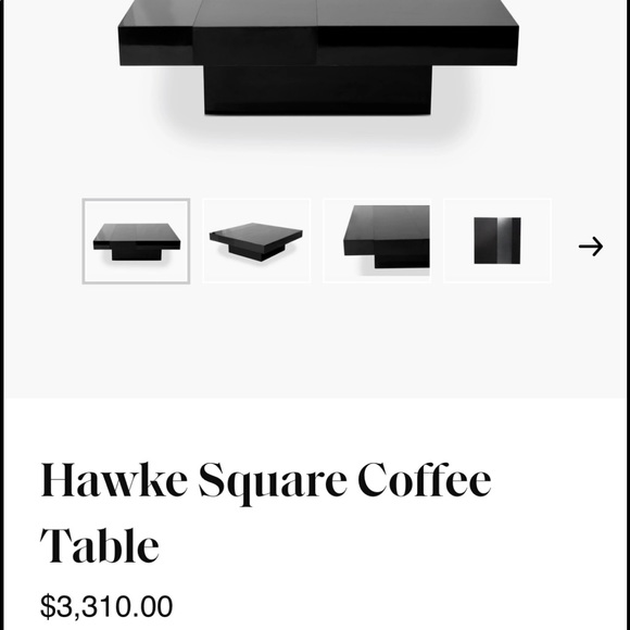 Ben Soleimani Other Hawke Square Coffee Table By Ben Soleimani Like